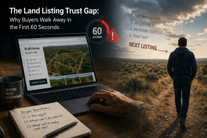 The Land Listing Trust Gap: Why Buyers Walk Away in the First 60 Seconds