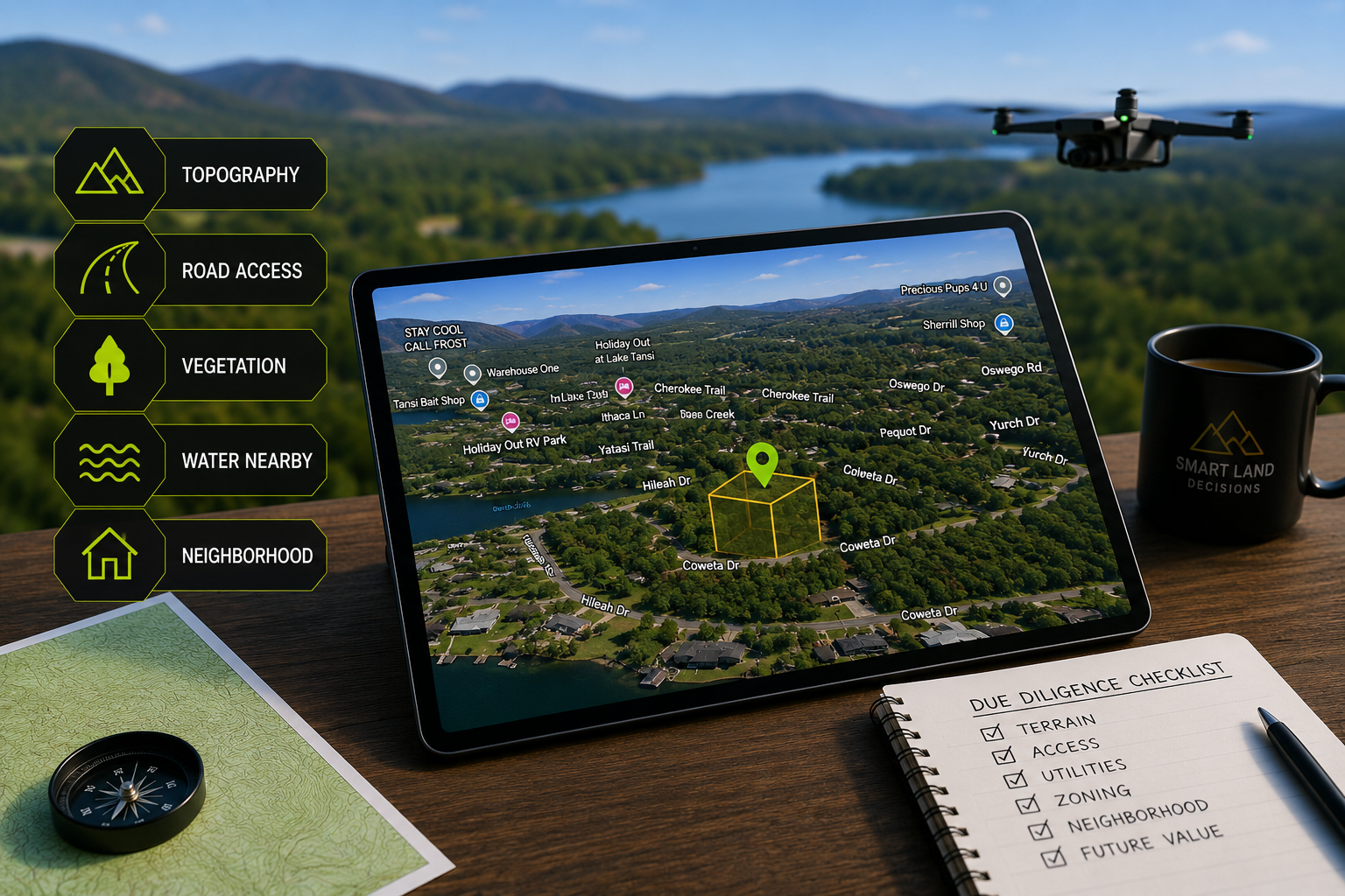 How 3D Maps Simplify Due Diligence for Vacant Land Buyers