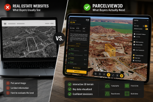 ParcelView3D vs. Real Estate Websites: What Buyers Usually Miss