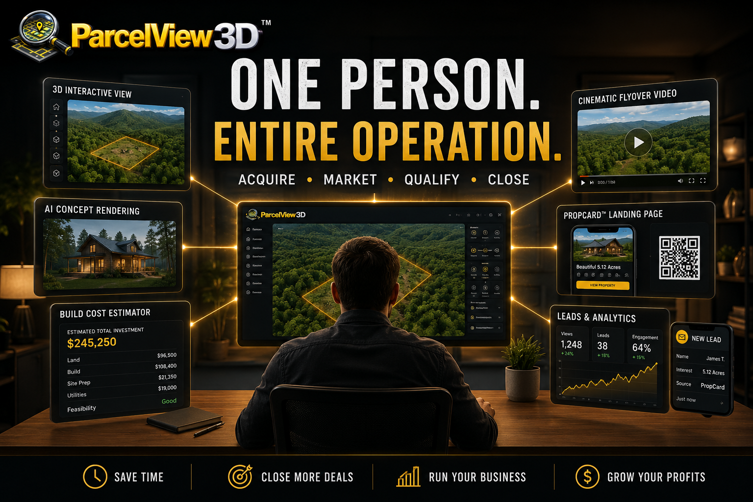 The Land Marketing Stack for a One-Person Operation