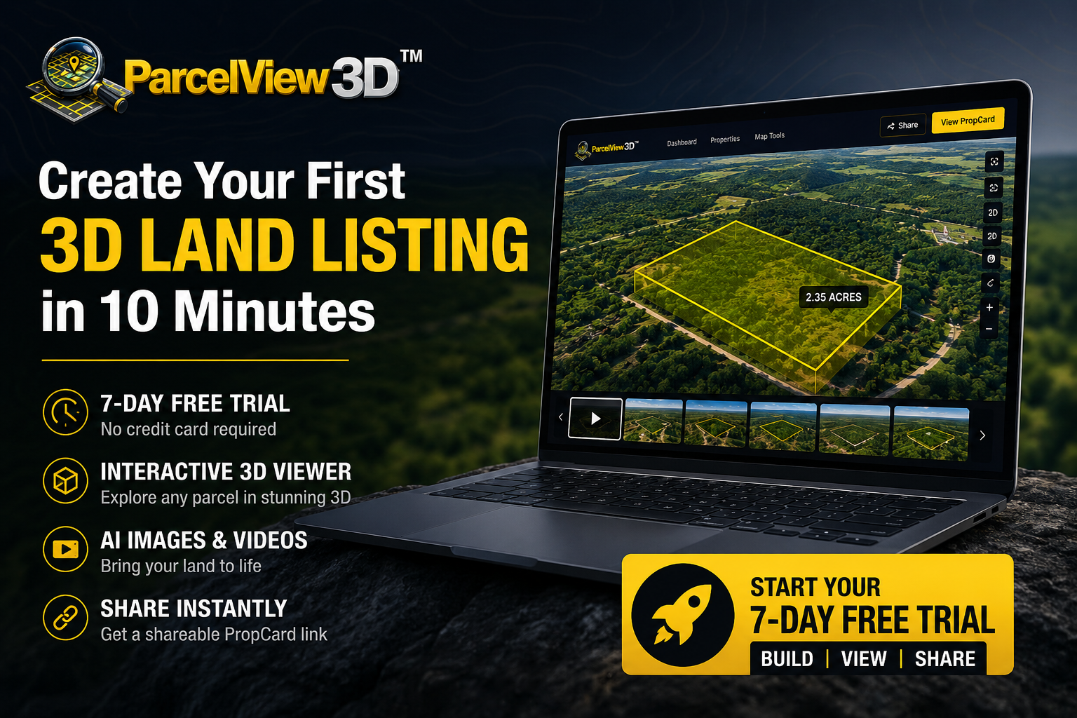 How to Set Up Your Free ParcelView3D Trial