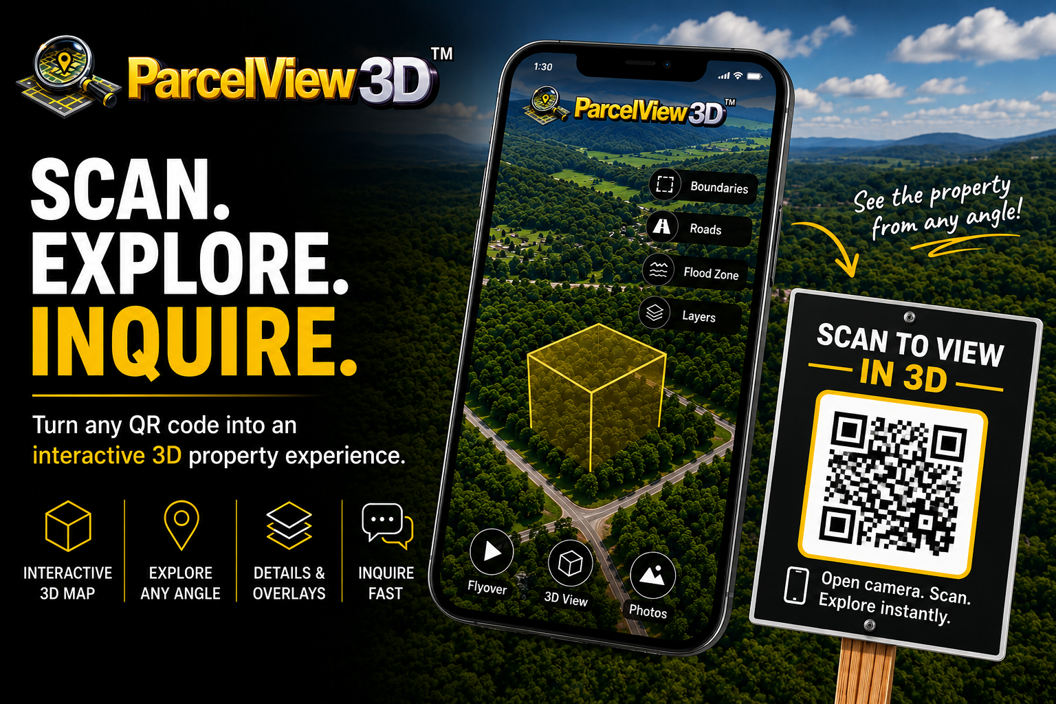 Scan, Explore, Inquire: How to Turn a QR Code Into a 3D Property Experience